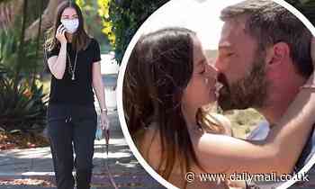 Ana de Armas wears mask as she walks dog in Los Angeles