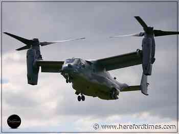 Pictures posted of Osprey aircraft landing in Herefordshire - Hereford Times
