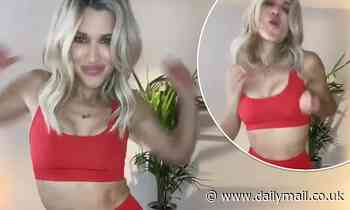 Ashley Roberts wears tiny red two-piece in TikTok video