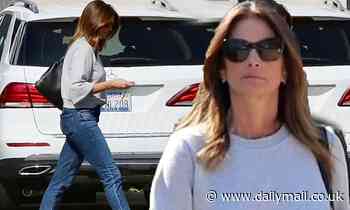 Cindy Crawford visits Cafe Habana where son Presley works