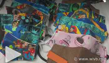 Local teens with Child and Family Services are making face masks for the community