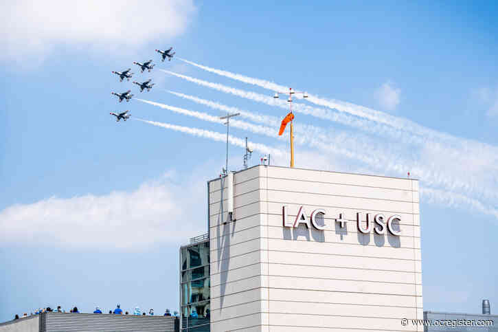 Photos: Thunderbirds fly over Southern California in salute to healthcare workers
