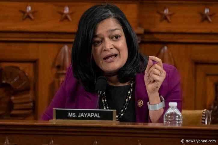 Congressional Progressive Caucus co-chair Pramila Jayapal says Democrats' coronavirus relief bill 'fails to match the scale of this crisis'