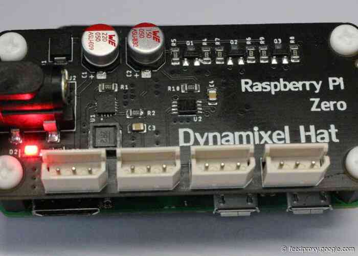 Raspberry Pi Zero Dynamixel Hat lets you easily control servomotors