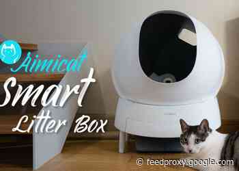 Aimicat auto cleaning cat litter tray
