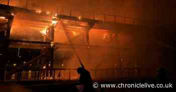 Firefighters on scene after overnight blaze at the Dunston Staiths
