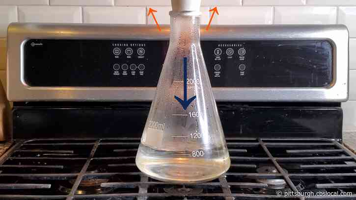 Hey Ray! Boiling Water By Cooling The Air With Ice Cubes