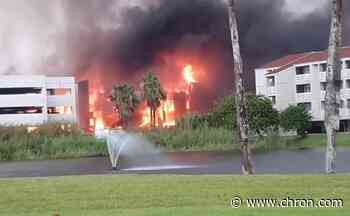 'This is horrible': Massive fire erupts on South Padre Island, engulfing condominiums