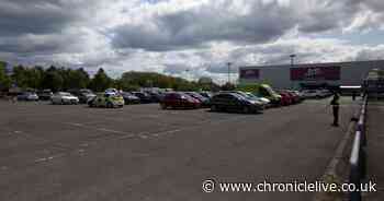Footage from scene as man is allegedly assaulted in Ashington