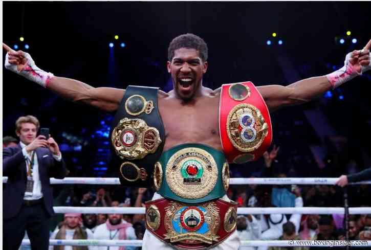 Less Money? No Live Audience? No Problem. Anthony Joshua Wants To Fight.