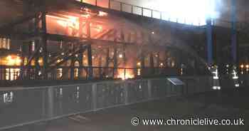 Arson attack at Dunston Staiths has left £300k of damage and destroyed top deck