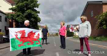 Street on Wales and England border split by very different lockdown rules - Mirror Online