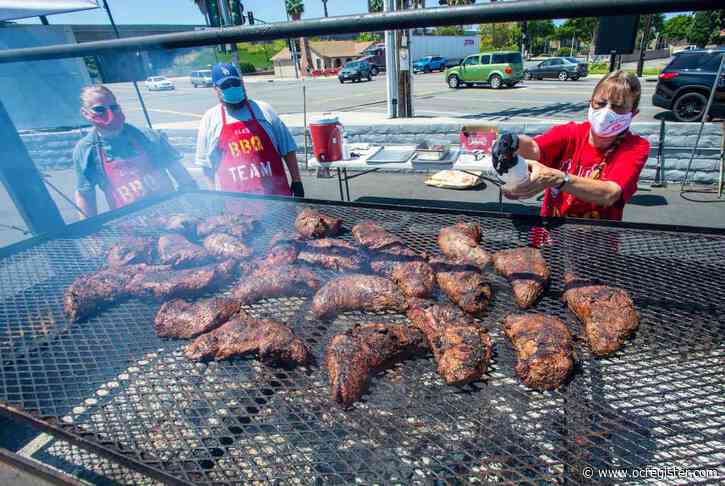 Garden Grove Elks provide hundreds of meals to the public at drive-thru barbecue