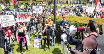 Anti-lockdown protest returns to Queen's Park in Toronto and it was the largest turnout yet - blogTO
