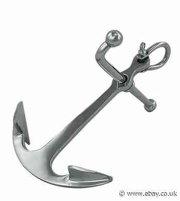 Stock Anchor,Admiralty Anchor,Memory Anchor,Brass Nickel Plated 13 CM