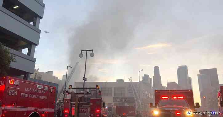 Fire, explosion in Los Angeles injures 10 firefighters