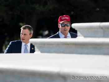 A GOP congressman spotted walking around Congress without a mask said "there's just no need" to wear one because of herd immunity