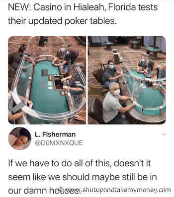 Here’s What Poker Tables Will Look Like Due To Coronavirus