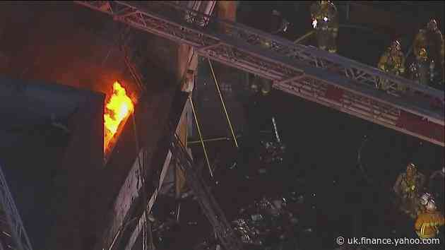 Los Angeles explosion: Shocking footage as large blast injures 11 firefighters