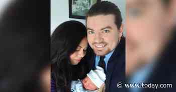 Mother gives birth outside of hospital, father uses face mask to tie umbilical cord