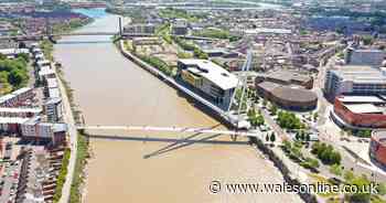 Incredible images show how deserted a Welsh city has become