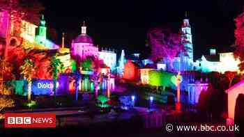 Coronavirus: Rainbow lights shine for carers at Prisoner village