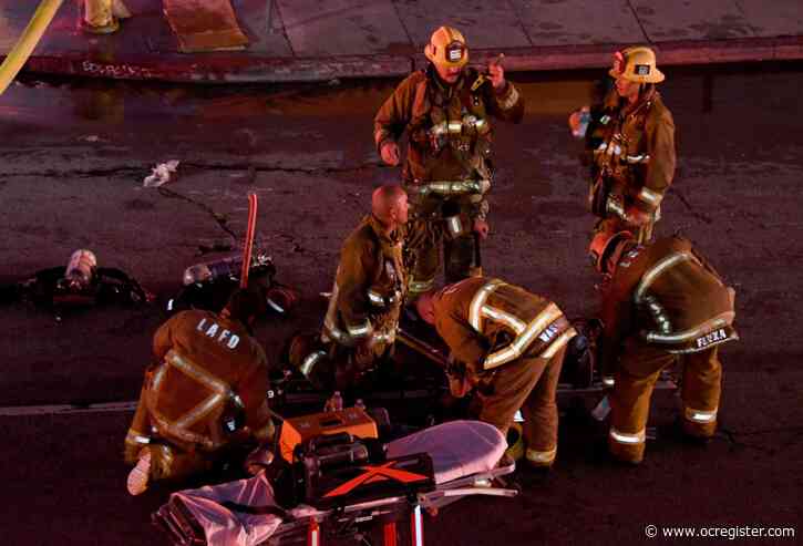 2 LA firefighters remain in critical condition, 3 released after DTLA explosion