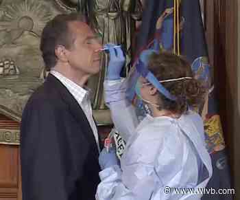 Governor Cuomo takes COVID-19 test during briefing, urges New Yorkers to get tested