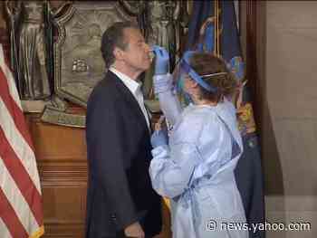 New York Gov. Cuomo was tested for the coronavirus on live television as he urged more New Yorkers to also get tested