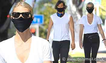 Gwyneth Paltrow and Brad Flachuk dress to match during stroll around Los Angeles