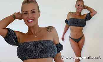 Kerry Katona shares sizzling photo in a sparkly black bikini