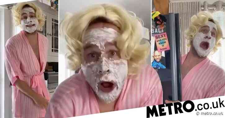 Olly Murs transforms into Mrs Doubtfire as he wears cosmetic facemask and gets back on TikTok