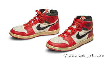 Michael Jordan's game-worn Air Jordan 1 sneakers sell for record $560,000 at auction