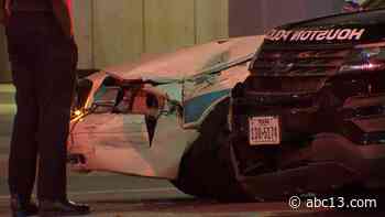 2 officers involved in car accident in downtown uninjured - KTRK-TV
