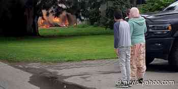 Canadian Air Force jet celebrating coronavirus workers crashes into home