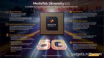 MediaTek Announces Octa-Core Dimensity 820 5G Chipset Optimised for Premium User Experiences