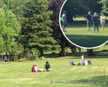 Pictures show Beddington Park on first weekend of restriction ease