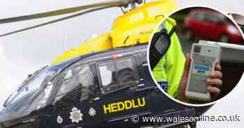 Suspected drink driver arrested after following police helicopter
