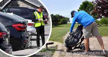 Golf courses in Wales re-open and are fully booked with many driving there