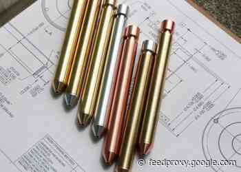 Brass Shiny Stubby Fat Pen precision CNC machined