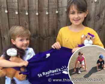 Four-year-old and his sister do 26-day run to fundraise for St Raphael's Sutton