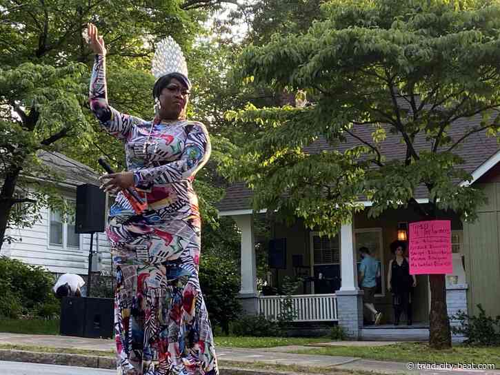 ‘Loud and proud’: GSO drag show hits the street while practicing social distancing