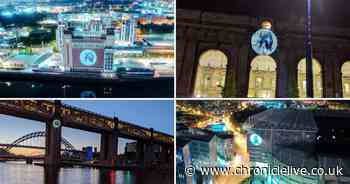 Newcastle's iconic buildings illuminated in honour of NHS heroes