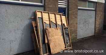 Fly-tipping warning after shed dumped next to public toilets