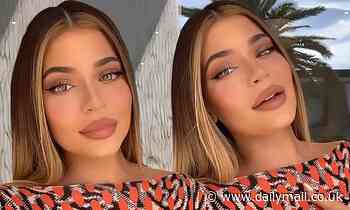 Kylie Jenner proudly puts pout on display as she announces her skincare range is launching in Europe