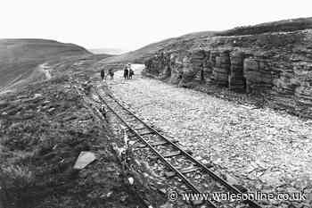 Century-old photos show the famous Bwlch Mountain Road being built