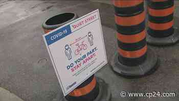 Toronto launches 'quiet streets' to provide pedestrians, cyclists more space - CP24 Toronto's Breaking News