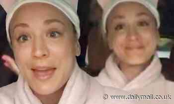 Kaley Cuoco has to sit for Today show interview in her CAR as her internet at home failed
