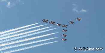 Canadian Forces Snowbirds flying over Edmonton Friday afternoon | Listed - Daily Hive