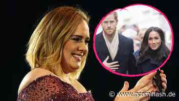 Nachbarschaftshilfe: Adele heißt Harry und Meghan willkommen - Promiflash.de